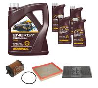 FEBI BILSTEIN Controllo Set 9L MANNOL Energy Premium 5W-30 Per Saab 9-3