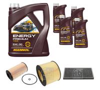 FEBI BILSTEIN Controllo Set 9L MANNOL Energy Premium 5W-30 Per Saab 9-3 YS3F