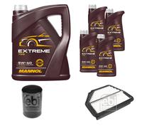 FEBI BILSTEIN Controllo Set 9L MANNOL EXTREME 5W-40 Per Opel Antara L07 3.2