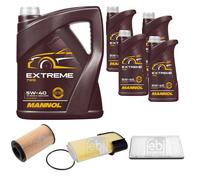 FEBI BILSTEIN Controllo Set 9L MANNOL Extreme 5W-40 Per Porsche Boxster 986
