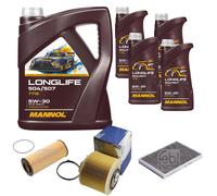 FEBI BILSTEIN Controllo Set 9L MANNOL LONGLIFE 504/507 5W-30 Per Audi A6