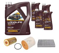 FEBI BILSTEIN Controllo Set 9L MANNOL LONGLIFE 504/507 5W-30 Per Audi A6