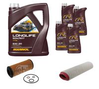 FEBI BILSTEIN Controllo Set 9L MANNOL LONGLIFE 504/507 5W-30 Per BMW 5 Serie