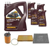 Febi BILSTEIN Controllo Set 9L mannol Longlife 504/507 5W-30 per di Audi Q7