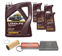 FEBI BILSTEIN Controllo set 9L MANNOL Longlife 504/507 5W-30 per VW Touareg