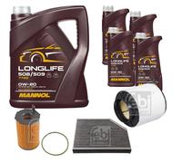 Febi BILSTEIN Controllo Set 9L mannol Longlife 508/509 0W-20 per Audi