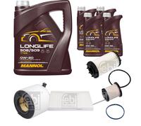 FEBI BILSTEIN Controllo Set 9L MANNOL LONGLIFE 508/509 0W-20 Per Audi A5