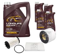 FEBI BILSTEIN Controllo Set 9L MANNOL LONGLIFE 508/509 0W-20 Per Audi A5
