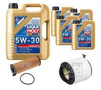 Febi BILSTEIN Controllo Set 9L Motore Liqui Moly 5W30 Longlife3 per . Audi A4
