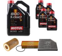 FEBI BILSTEIN Controllo Set 9L Motul 8100 X-Clean+ 5W30 Per Audi A5