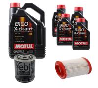 FEBI BILSTEIN Controllo Set 9L Motul 8100 X-CLEAN+ 5W30 Per Audi A8 4E 3.0