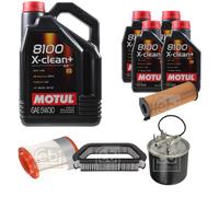 FEBI BILSTEIN Controllo Set 9L Motul 8100 X-CLEAN+ 5W30 Per Audi A8 4E 3.0