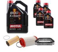 FEBI BILSTEIN Controllo Set 9L Motul 8100 X-CLEAN+ 5W30 Per Audi A8 4E 3.2
