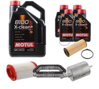 FEBI BILSTEIN Controllo Set 9L Motul 8100 X-CLEAN+ 5W30 Per Audi A8 4E 3.2