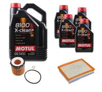 FEBI BILSTEIN Controllo Set 9L Motul 8100 X-Clean+ 5W30 Per BMW 3 Serie F30 F80