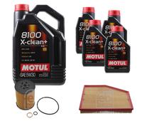 FEBI BILSTEIN Controllo Set 9L Motul 8100 X-CLEAN+ 5W30 Per BMW 6er
