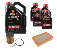 FEBI BILSTEIN Controllo Set 9L Motul 8100 X-Clean+ 5W30 Per BMW 7 Serie E65