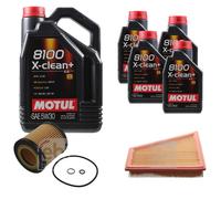 FEBI BILSTEIN Controllo Set 9L Motul 8100 X-CLEAN+ 5W30 Per BMW X1 E84