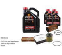 FEBI BILSTEIN Controllo set 9L Motul 8100 X-clean+ 5W30 per Mercedes-Benz