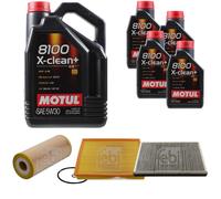 FEBI BILSTEIN Controllo Set 9L Motul 8100 X-Clean+ 5W30 Per VW Crafter 30-50