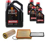 FEBI BILSTEIN Controllo Set 9L Motul 8100 X-Clean+ 5W30 Per VW LT 28-46 II