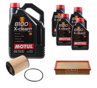 FEBI BILSTEIN Controllo Set 9L Motul 8100 X-Clean+ 5W30 Per VW Multivan V