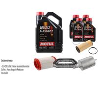 Febi BILSTEIN Controllo Set 9L Motul 8100 x-Pulire+5W30 per ' Aria Audi A8 4E_