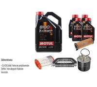 Febi BILSTEIN Controllo Set 9L Motul 8100 x-Pulire+5W30 per Audi A8 4E_3.0