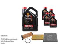 Febi BILSTEIN Controllo Set 9L Motul 8100 x-Pulire+5W30 per VW Di Touareg