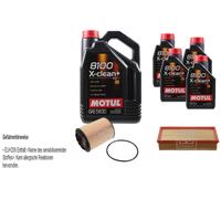 Febi BILSTEIN Controllo Set 9L Motul 8100 x-Pulire+5W30 per VW Multivan VW