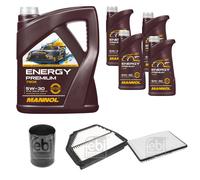 FEBI BILSTEIN Controllo set 9L9L MANNOL Energy Premium 5W-30 per Opel Antara