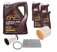 FEBI BILSTEIN Controllo set 9L9L MANNOL Longlife 508/509 0W-20 per Audi A7