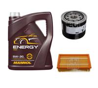 FEBI BILSTEIN Controllo Set Cambio Olio 5L MANNOL 5W-30 per Renault Clio III 2.0
