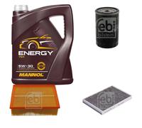 FEBI BILSTEIN Controllo Set MANNOL Energy 5W-30 5 L per Audi A4 2.0 1.6 Seat