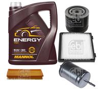 FEBI BILSTEIN Controllo Set MANNOL Energy 5W-30 5 L per Volvo V40 2.0