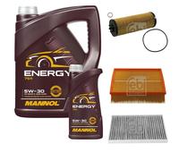 FEBI BILSTEIN Controllo Set MANNOL Energy 5W-30 6L per Audi A6 Avant 2.5 TDI