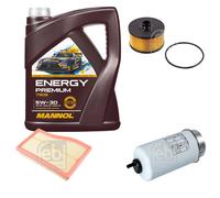 FEBI BILSTEIN Controllo set MANNOL Energy Premium da 5 litri 5W-30 per Mercedes