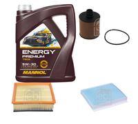 FEBI BILSTEIN Controllo set MANNOL Energy Premium da 5 litri 5W-30 per Opel