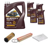 FEBI BILSTEIN Controllo set MANNOL Energy Premium da 9 litri 5W-30 per Mercedes