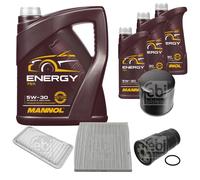 FEBI BILSTEIN Controllo Set Olio 5W-30 8L per Toyota Corolla 2.0 MANNOL Energy