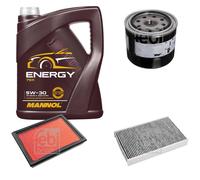 FEBI BILSTEIN Controllo Set Olio 5W-30 MANNOL per Nissan Juke 1.6 5 L