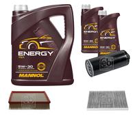 FEBI BILSTEIN Controllo Set Olio Cambio 7 L 5W-30 per MANNOL Audi A6 Avant 4.2