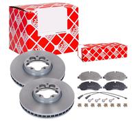 Febi BILSTEIN Dischi Freno Anteriori Ventilati + Pastiglie Del per Ford Transit