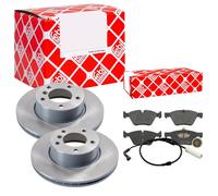 Febi BILSTEIN Dischi Freno Anteriori Ventilati + Pastiglie Freno per Bwm 1er 3er