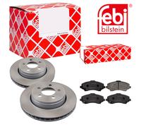 Febi BILSTEIN Dischi Freno Anteriori Ventilati + Pastiglie Freno per Dodge Nitro