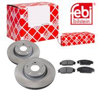 Febi BILSTEIN Dischi Freno Anteriori Ventilati + Pastiglie per Honda Civic VII
