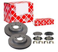 Febi BILSTEIN Dischi Freno Anteriori Ventilati + Pastiglie per Hyundai i30 Kia