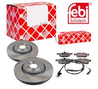 Febi BILSTEIN Dischi Freno Anteriori Ventilati + Pastiglie per Jaguar XF X260 FN