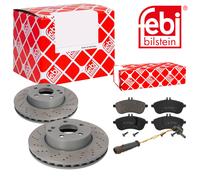 Febi BILSTEIN Dischi Freno Anteriori Ventilati + Pastiglie per Mercedes C204