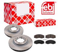 Febi BILSTEIN Dischi Freno Anteriori Ventilati + Pastiglie per Mitsubishi L 200